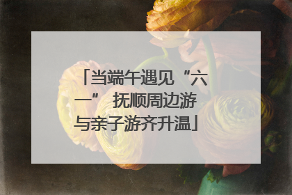 当端午遇见“六一” 抚顺周边游与亲子游齐升温