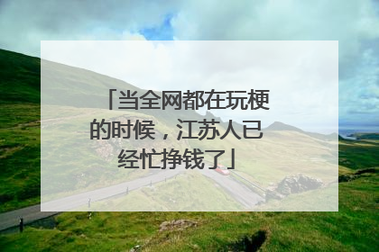 当全网都在玩梗的时候，江苏人已经忙挣钱了