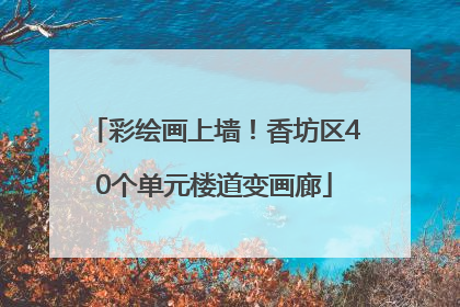 彩绘画上墙！香坊区40个单元楼道变画廊