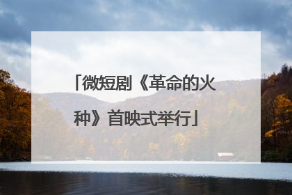 微短剧《革命的火种》首映式举行