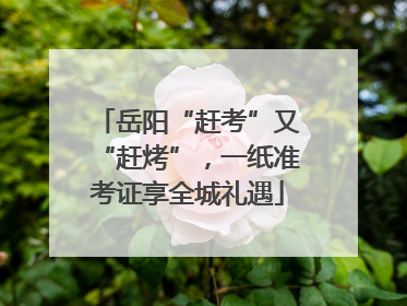 岳阳“赶考”又“赶烤”，一纸准考证享全城礼遇