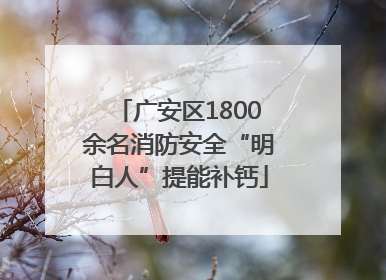 广安区1800余名消防安全“明白人”提能补钙