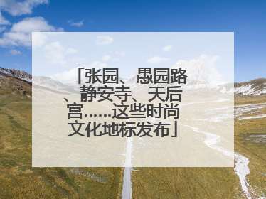 张园、愚园路、静安寺、天后宫……这些时尚文化地标发布