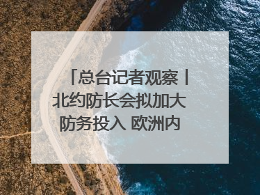 总台记者观察丨北约防长会拟加大防务投入 欧洲内部分歧难掩