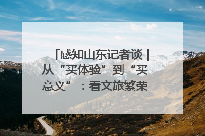 感知山东记者谈｜从“买体验”到“买意义”：看文旅繁荣背后的幸福新定义
