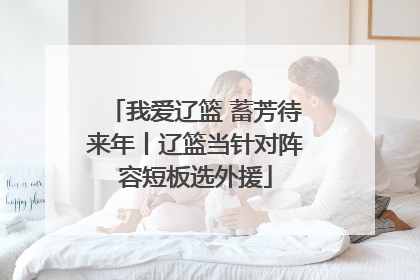 我爱辽篮 蓄芳待来年丨辽篮当针对阵容短板选外援
