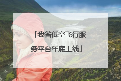 我省低空飞行服务平台年底上线