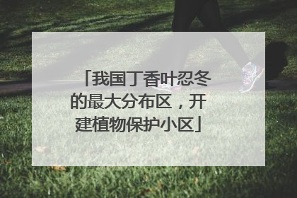 我国丁香叶忍冬的最大分布区，开建植物保护小区
