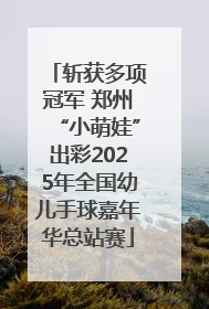 斩获多项冠军 郑州“小萌娃”出彩2025年全国幼儿手球嘉年华总站赛