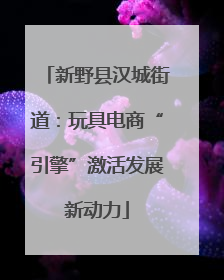 新野县汉城街道：玩具电商“引擎”激活发展新动力