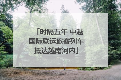 时隔五年 中越国际联运旅客列车抵达越南河内