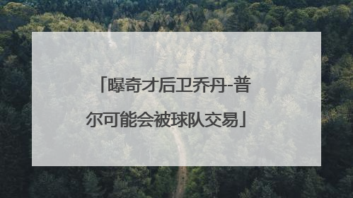 曝奇才后卫乔丹-普尔可能会被球队交易