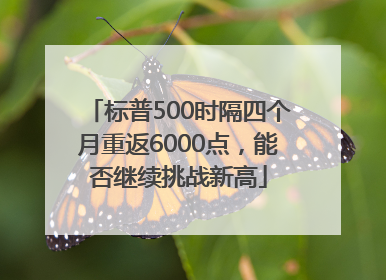标普500时隔四个月重返6000点，能否继续挑战新高