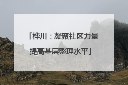 桦川：凝聚社区力量 提高基层整理水平