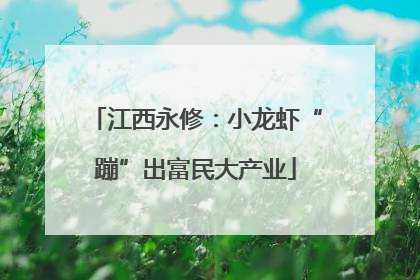 江西永修：小龙虾“蹦”出富民大产业