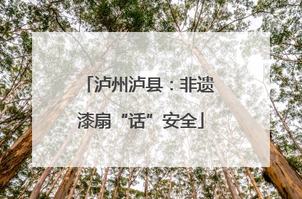 泸州泸县：非遗漆扇“话”安全