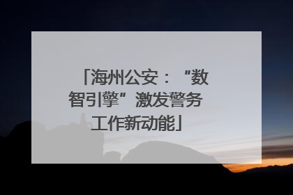 海州公安：“数智引擎”激发警务工作新动能