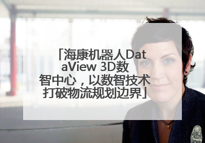 海康机器人DataView 3D数智中心，以数智技术打破物流规划边界
