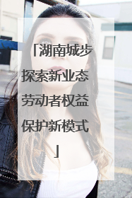 湖南城步探索新业态劳动者权益保护新模式