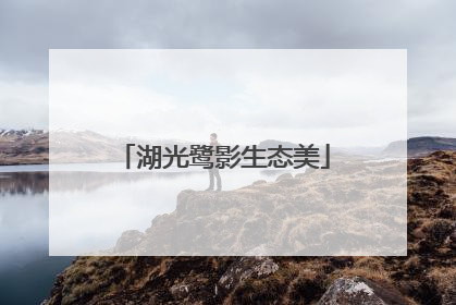 湖光鹭影生态美