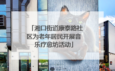 湘口街道康泰路社区为老年居民开展音乐疗愈坊活动