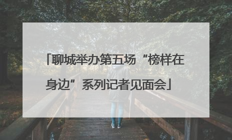 聊城举办第五场“榜样在身边”系列记者见面会