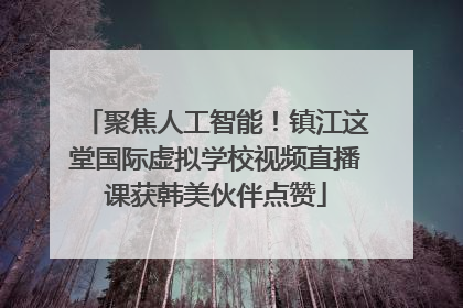 聚焦人工智能！镇江这堂国际虚拟学校视频直播课获韩美伙伴点赞