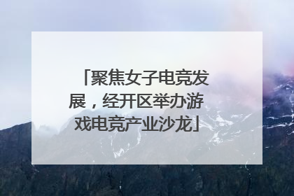 聚焦女子电竞发展，经开区举办游戏电竞产业沙龙