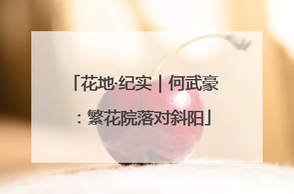 花地·纪实｜何武豪：繁花院落对斜阳