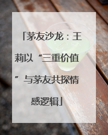 茅友沙龙：王莉以“三重价值”与茅友共探情感逻辑