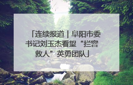 连续报道｜阜阳市委书记刘玉杰看望“拦窨救人”英勇团队