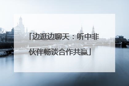 边逛边聊天：听中非伙伴畅谈合作共赢