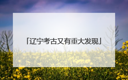 辽宁考古又有重大发现