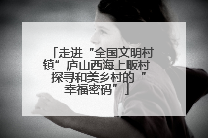 走进“全国文明村镇”庐山西海上畈村 探寻和美乡村的“幸福密码”
