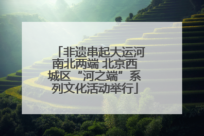非遗串起大运河南北两端 北京西城区“河之端”系列文化活动举行