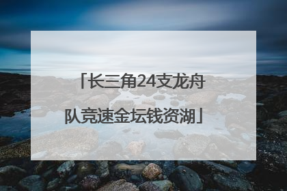 长三角24支龙舟队竞速金坛钱资湖