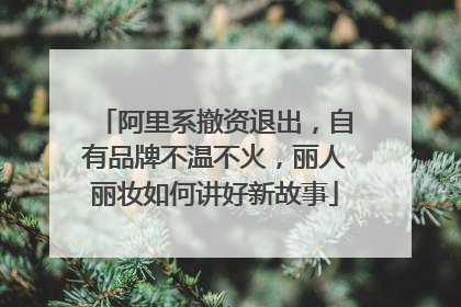 阿里系撤资退出，自有品牌不温不火，丽人丽妆如何讲好新故事