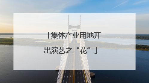 集体产业用地开出演艺之“花”