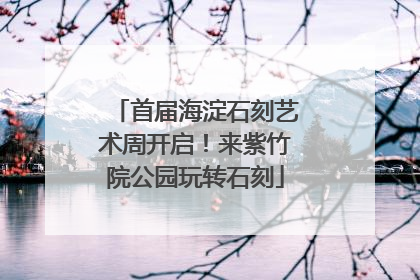 首届海淀石刻艺术周开启！来紫竹院公园玩转石刻