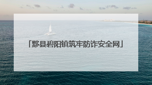 黟县碧阳镇筑牢防诈安全网