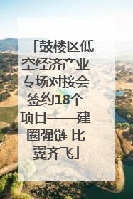 鼓楼区低空经济产业专场对接会签约18个项目——建圈强链 比翼齐飞