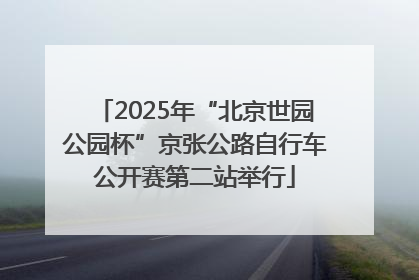 2025年“北京世园公园杯”京张公路自行车公开赛第二站举行