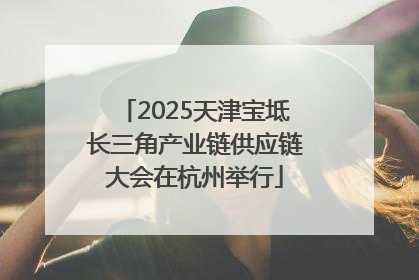 2025天津宝坻长三角产业链供应链大会在杭州举行