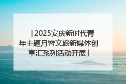 2025安庆新时代青年主题月暨文旅新媒体创享汇系列活动开展