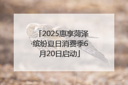2025惠享菏泽·缤纷夏日消费季6月20日启动