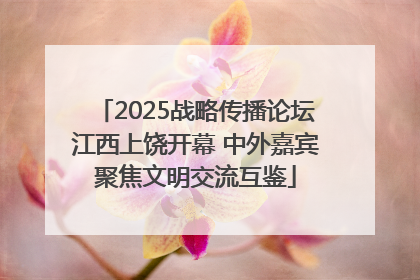 2025战略传播论坛江西上饶开幕 中外嘉宾聚焦文明交流互鉴