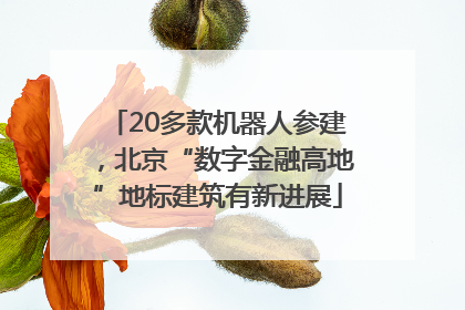 20多款机器人参建，北京“数字金融高地”地标建筑有新进展