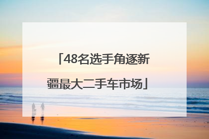 48名选手角逐新疆最大二手车市场