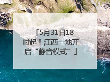 5月31日18时起！江西一地开启“静音模式”