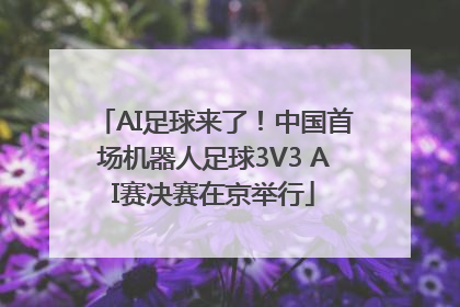 AI足球来了！中国首场机器人足球3V3 AI赛决赛在京举行